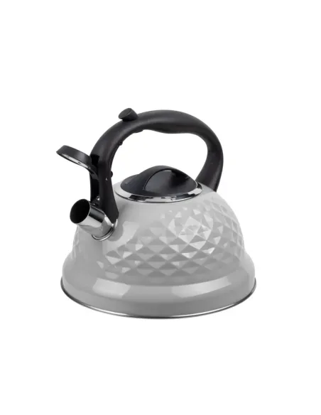 Tetera Clásica Resto Con Silbador 3.0 L Acero Inoxidable Induccion Gris
