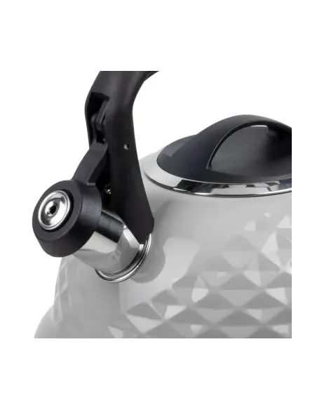 Tetera Clásica Resto Con Silbador 3.0 L Acero Inoxidable Induccion Gris