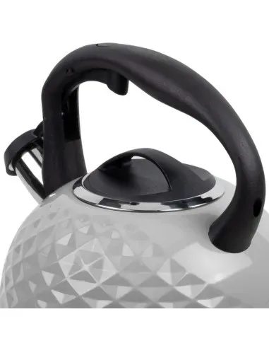Tetera Clásica Resto Con Silbador 3.0 L Acero Inoxidable Induccion Gris