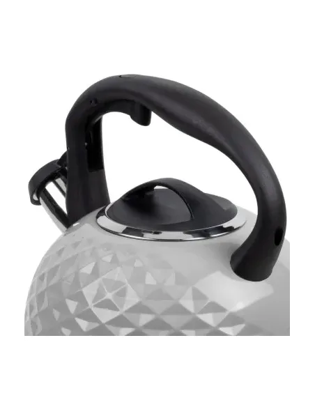 Tetera Clásica Resto Con Silbador 3.0 L Acero Inoxidable Induccion Gris