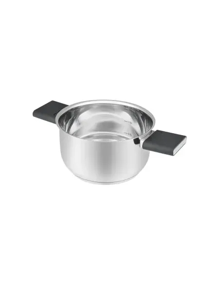 Olla Resto 5,8 L Asas Plegables-Tapa Vidrio Templado 24 cm Induccion Acero Inox