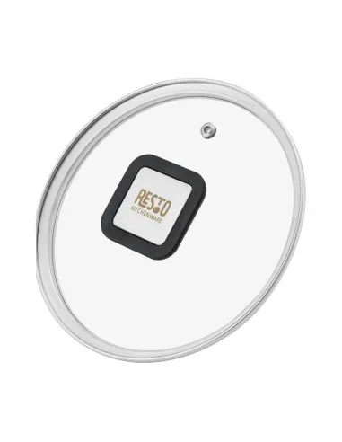Olla Resto 5,8 L Asas Plegables-Tapa Vidrio Templado 24 cm Induccion Acero Inox