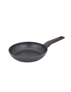 Sarten Resto Antiadh. De Marmol 22 cm Ancho 4.4 cm Alto Aluminio Forjado-Mango Madera Todo Tipo De Cocina Negro