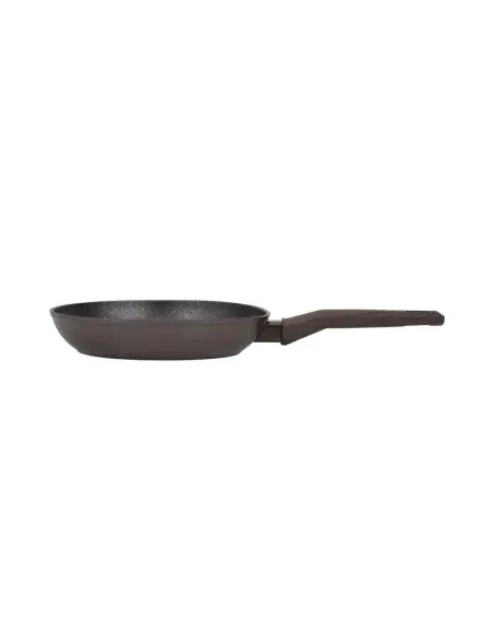 Sarten Resto Antiadh. De Marmol 22 cm Ancho 4.4 cm Alto Aluminio Forjado-Mango Madera Todo Tipo De Cocina Negro