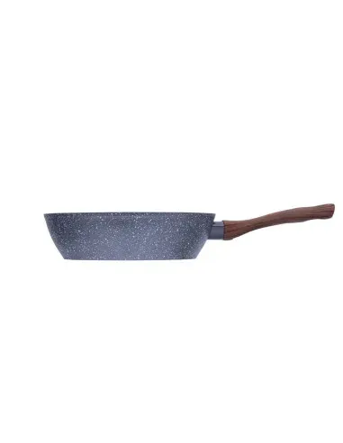 Sarten Resto Antiadh. Revest. Granito 26 cm Ancho 7.0 cm Alto Aluminio Forjado-Mango Madera Todo Tipo De Cocina