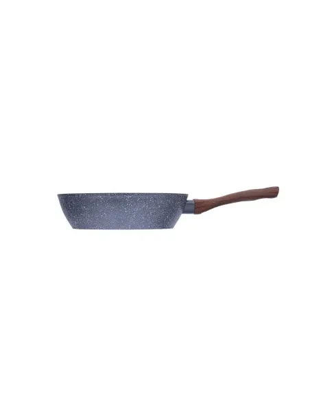 Sarten Resto Antiadh. Revest. Granito 26 cm Ancho 7.0 cm Alto Aluminio Forjado-Mango Madera Todo Tipo De Cocina