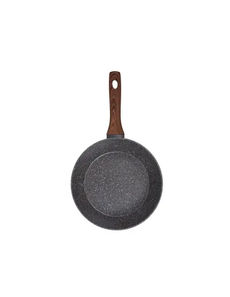 Sarten Resto Antiadh. Revest. Granito 26 cm Ancho 7.0 cm Alto Aluminio Forjado-Mango Madera Todo Tipo De Cocina