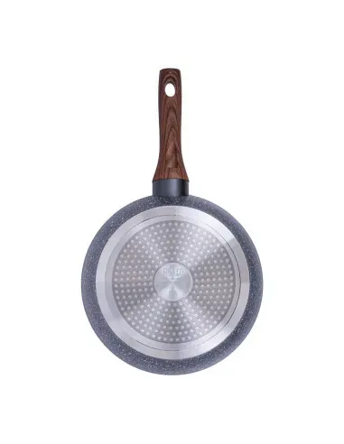 Sarten Resto Antiadh. Revest. Granito 26 cm Ancho 7.0 cm Alto Aluminio Forjado-Mango Madera Todo Tipo De Cocina