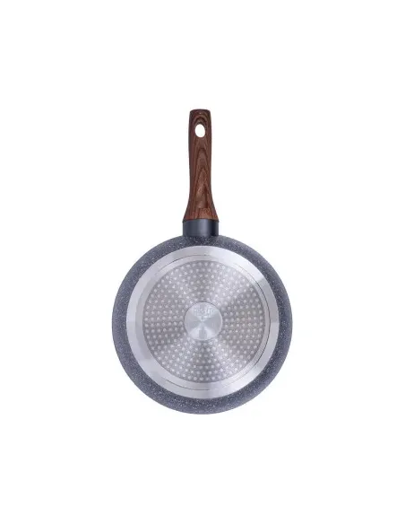 Sarten Resto Antiadh. Revest. Granito 26 cm Ancho 7.0 cm Alto Aluminio Forjado-Mango Madera Todo Tipo De Cocina
