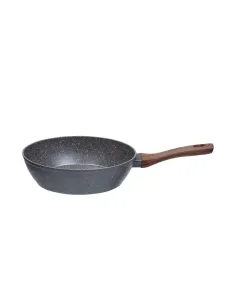 Sarten Resto Antiadh. Revest. Granito 26 cm Ancho 7.0 cm Alto Aluminio Forjado-Mango Madera Todo Tipo De Cocina