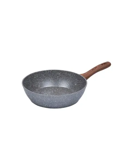 Sarten Resto Antiadh. Revest. Granito 26 cm Ancho 7.0 cm Alto Aluminio Forjado-Mango Madera Todo Tipo De Cocina