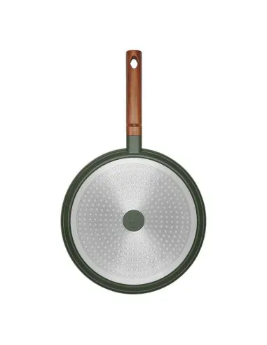 Sarten Crepera Resto Antiadh. 28 cm Ancho 2.7 cm Alto Aluminio-Mango Madera Todo Tipo De Cocina Negro