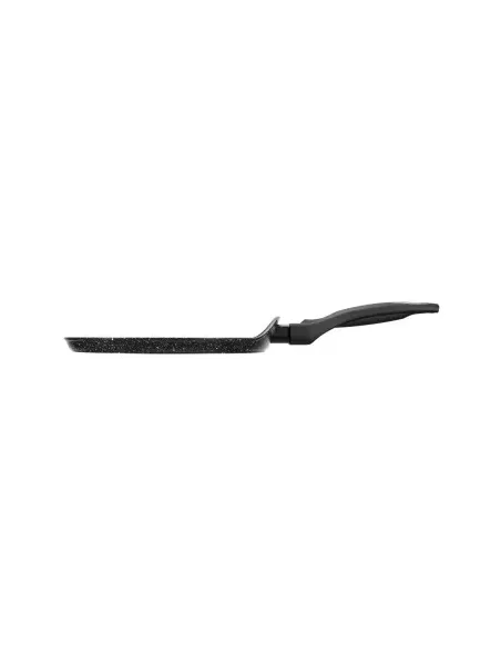 Sarten Pancake Resto Antiadh. 24 cm Ancho 1.8 cm Alto Aluminio-Mango Madera Todo Tipo De Cocina Negro