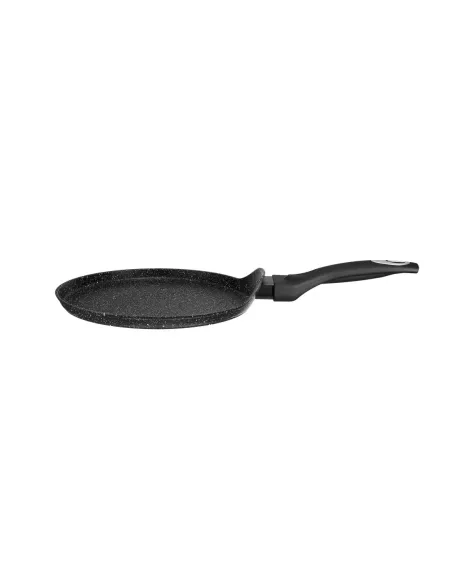 Sarten Pancake Resto Antiadh. 24 cm Ancho 1.8 cm Alto Aluminio-Mango Madera Todo Tipo De Cocina Negro