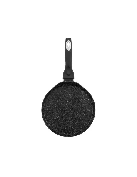 Sarten Pancake Resto Antiadh. 24 cm Ancho 1.8 cm Alto Aluminio-Mango Madera Todo Tipo De Cocina Negro