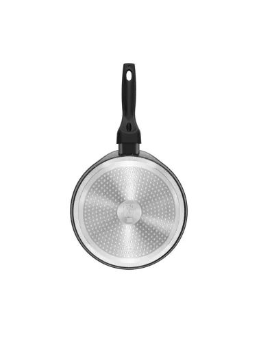 Sarten Pancake Resto Antiadh. 24 cm Ancho 1.8 cm Alto Aluminio-Mango Madera Todo Tipo De Cocina Negro