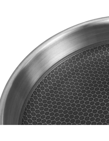Sarten Resto Antiadh. 26 cm Ancho 5.3 cm Alto Acero Inox Induccion Mango Ergonómico