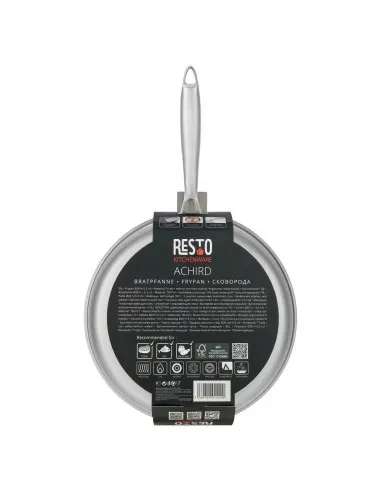 Sarten Resto Antiadh. 28 cm Ancho 5.5 cm Alto Acero Inox Induccion Mango Ergonómico