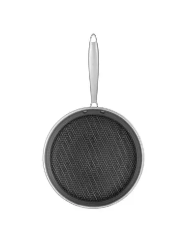 Sarten Resto Antiadh. 28 cm Ancho 5.5 cm Alto Acero Inox Induccion Mango Ergonómico