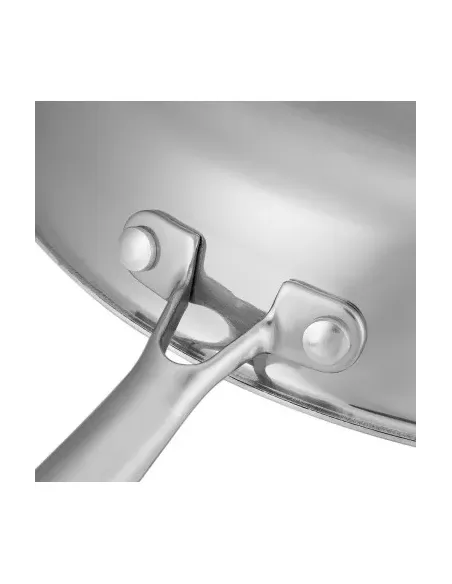 Sarten Resto Antiadh. 28 cm Ancho 5.5 cm Alto Acero Inox Induccion Mango Ergonómico