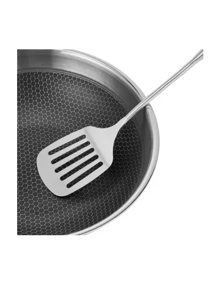 Wok Resto Antiadh. 28 cm Ancho 7.5 cm Ancho Inox Induccion Mango Ergonómico