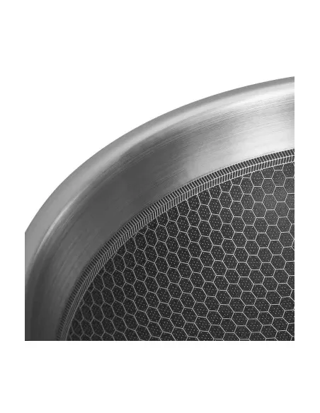 Wok Resto Antiadh. 28 cm Ancho 7.5 cm Ancho Inox Induccion Mango Ergonómico