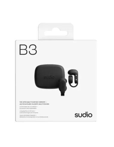 Audífonos Sudio B3 Bluetooth 6.0 Negro