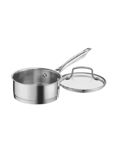 Cacerola Cuisinart Professional Series Con Tapa - 1 Cuarto, Acero Inoxidable