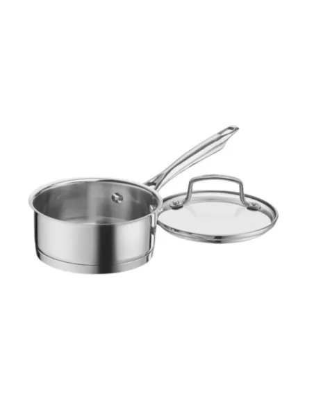 Cacerola Cuisinart Professional Series Con Tapa - 1 Cuarto, Acero Inoxidable