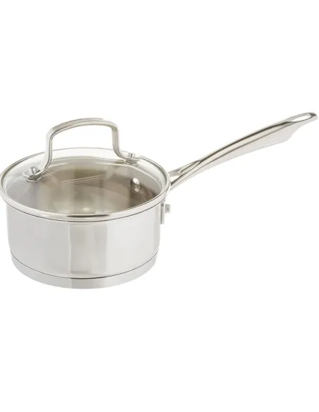 Cacerola Cuisinart Professional Series Con Tapa - 1 Cuarto, Acero Inoxidable