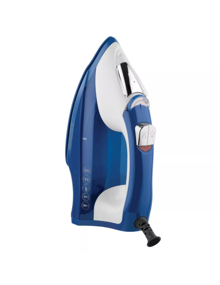 Plancha De Ropa Black Decker Light Easy 1200 W Suela Antiadherente Trueglide Smartsteam Blanco Azul