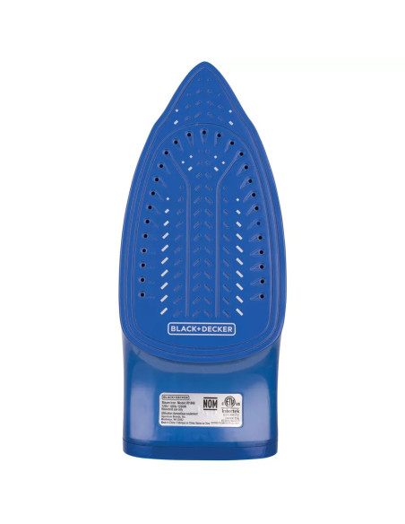 Plancha De Ropa Black Decker Light Easy 1200 W Suela Antiadherente Trueglide Smartsteam Blanco Azul