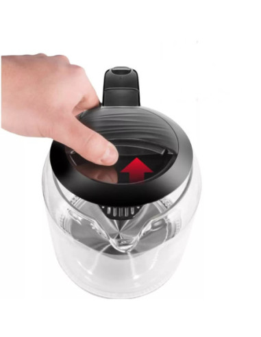 Tetera Eléctrica Chefman Inalámbrica 1 7 L Luz LED Jarra De Cristal Negro